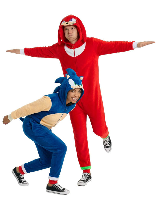 Fato de casal Sonic e Knuckles™ para adultos