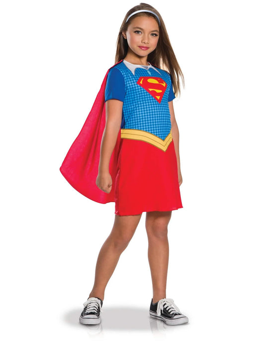 Disfarce de casal Superman™ e Supergirl™ criança