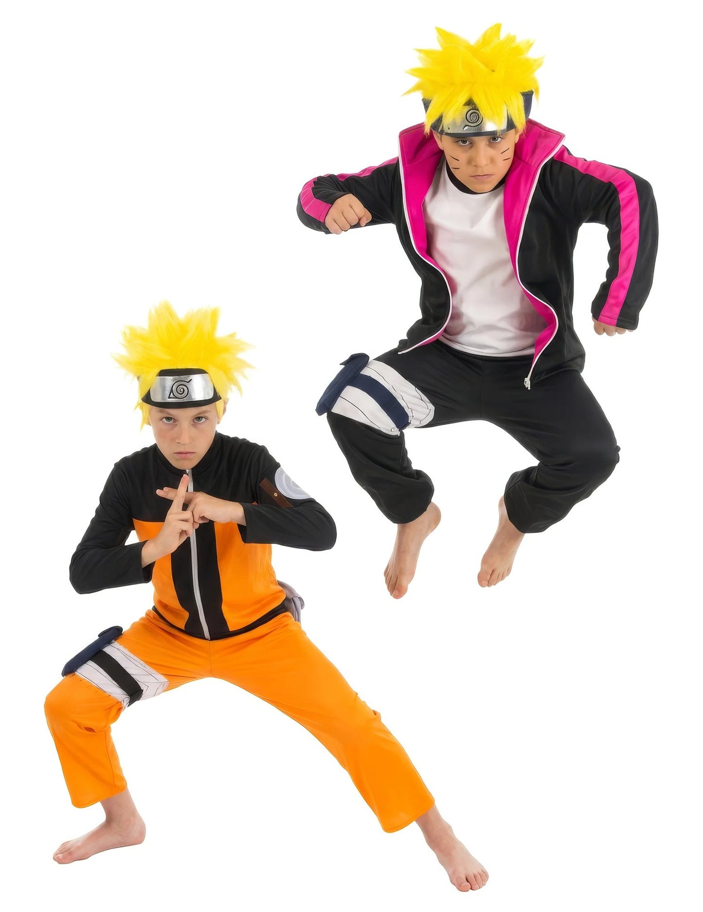 Disfarce de casal Naruto™ e Boruto™ infantil