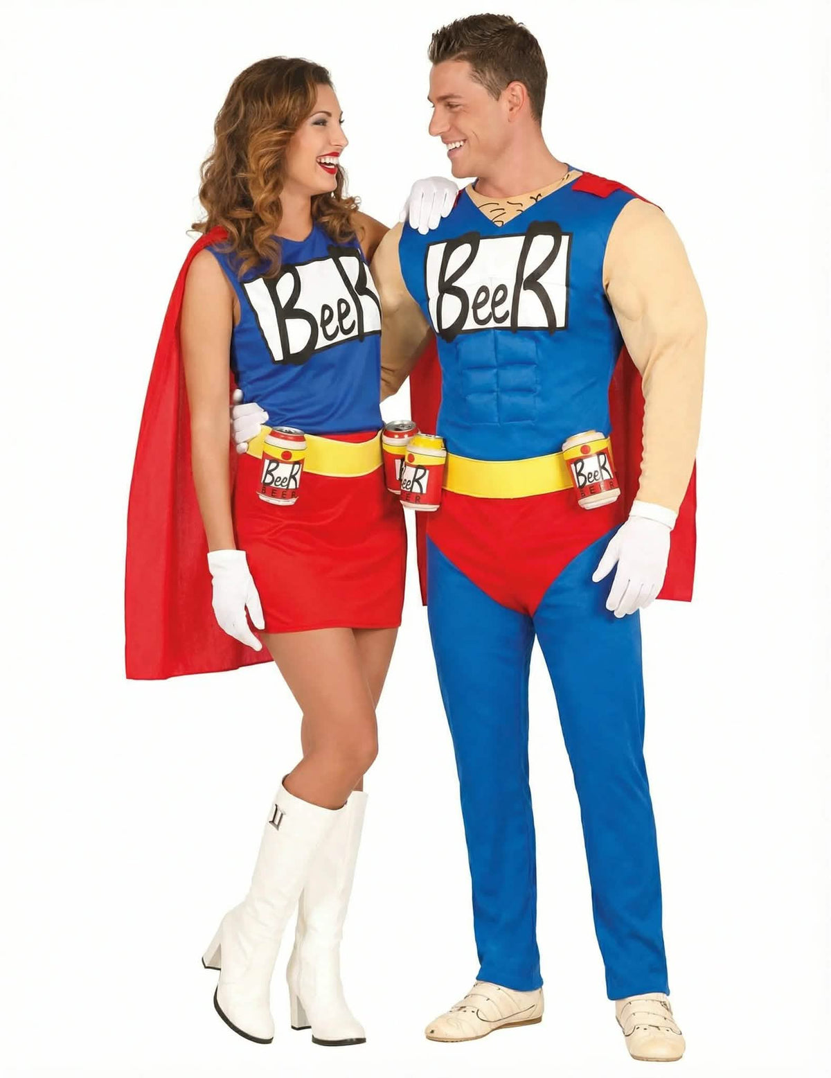 Fato de casal Beerman e Beerwoman para adulto
