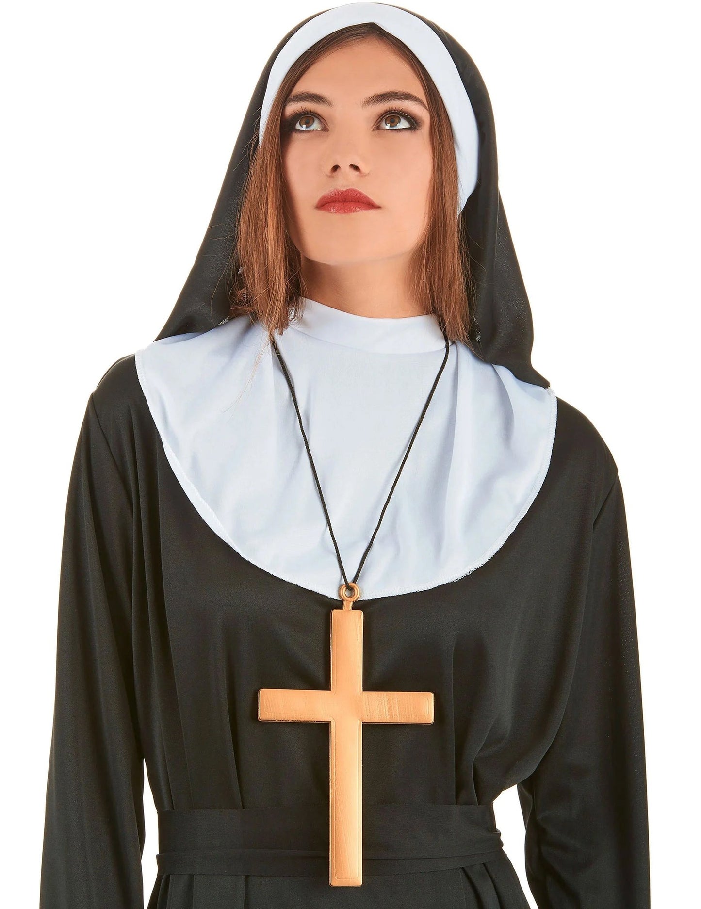Kit de acessórios para freira mulher adulta