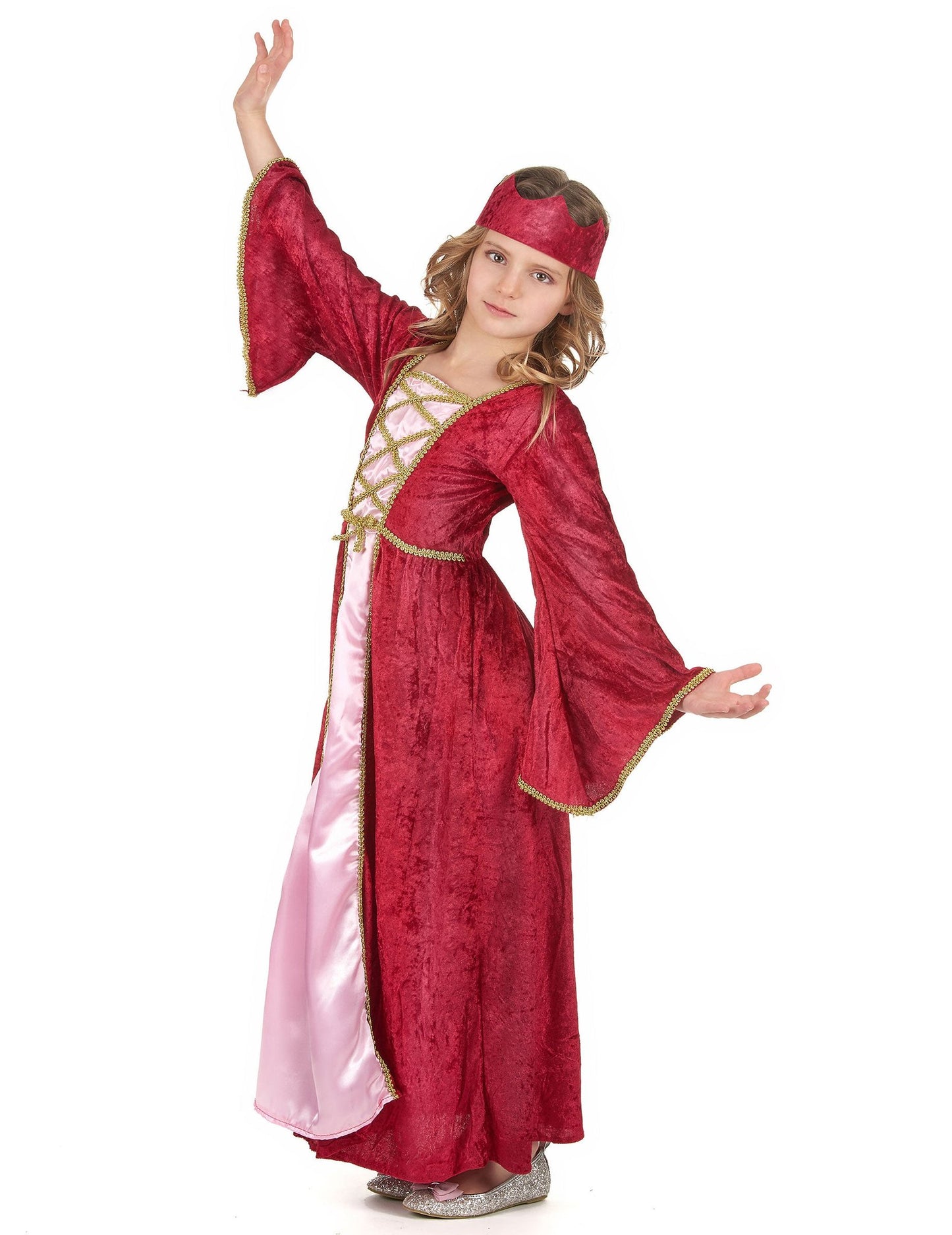Disfarce casal rainha medieval mãe e filha
