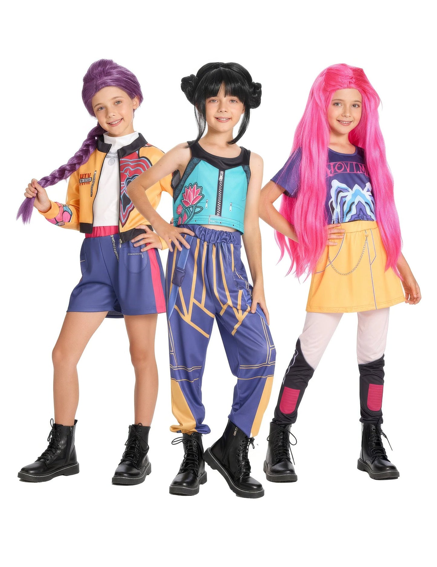 Disfarce de grupo caçadoras de demónios Kpop para criança