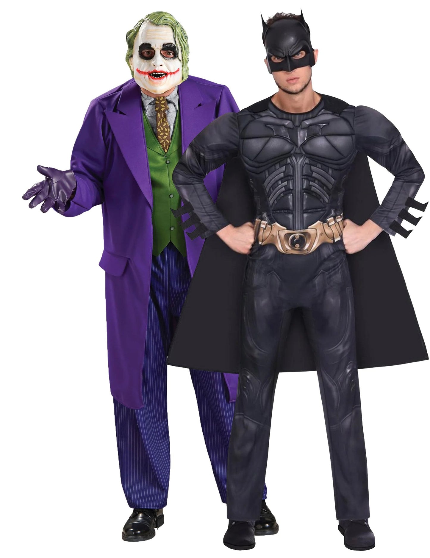 Disfarce de casal Batman™ e Joker™ para adultos