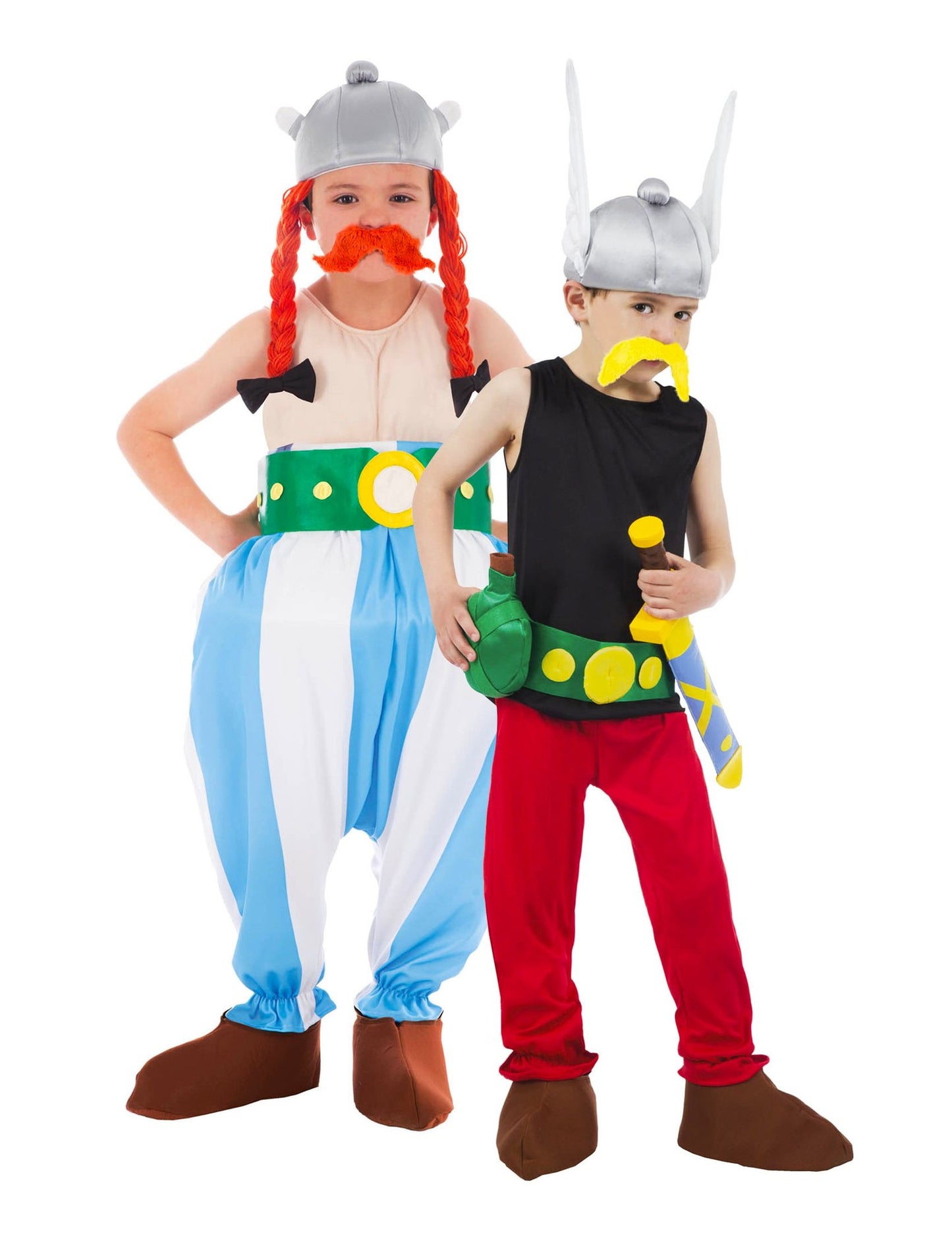 Disfarce para casal Asterix e Obelix criança