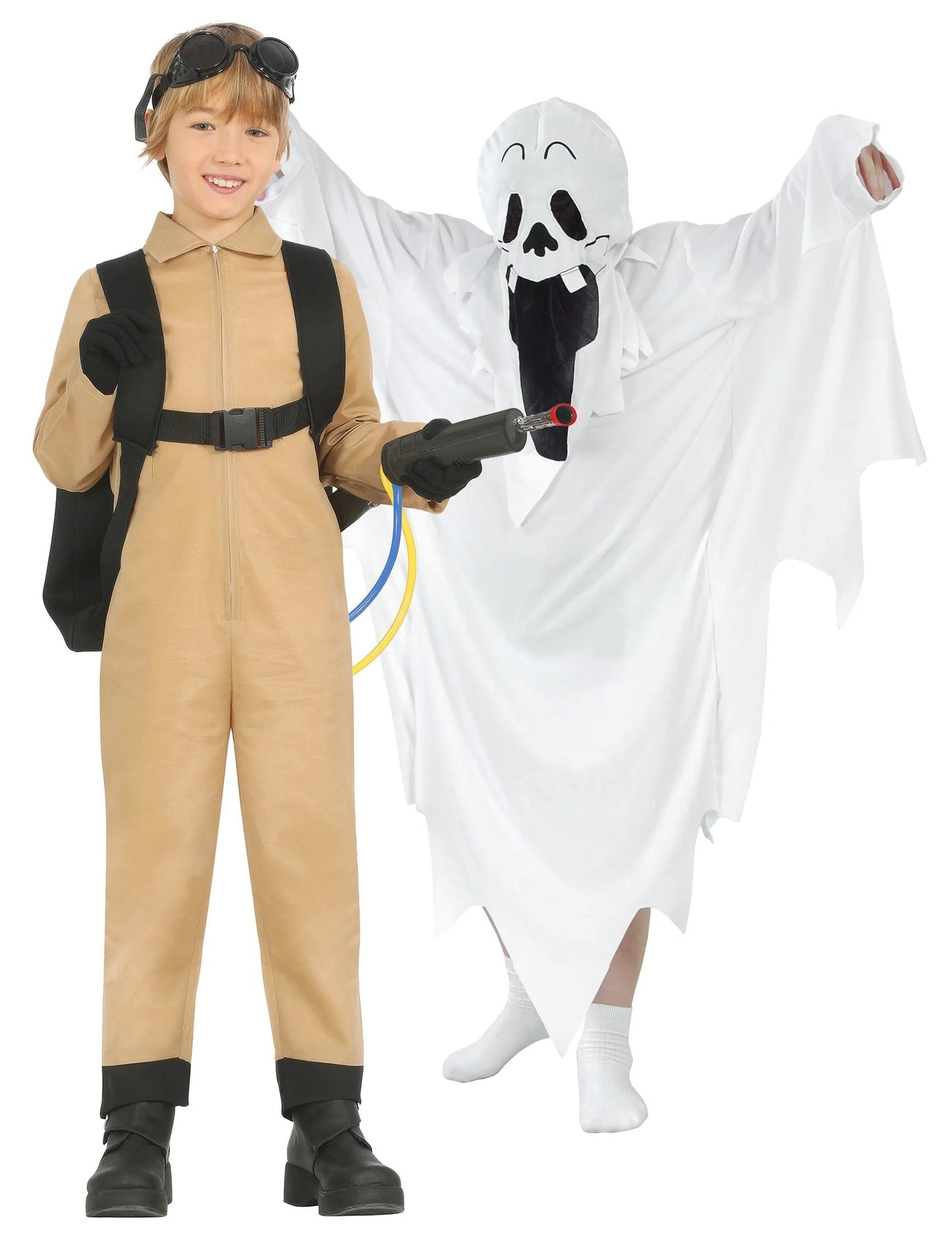 Fato de caçador e fantasma para crianças