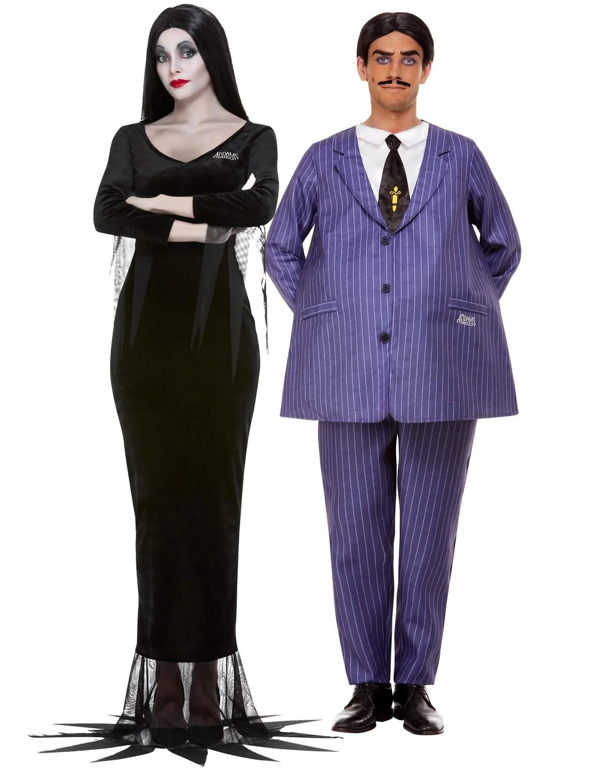 Fato de casal Morticia e Gomez Família Addams™ para adultos
