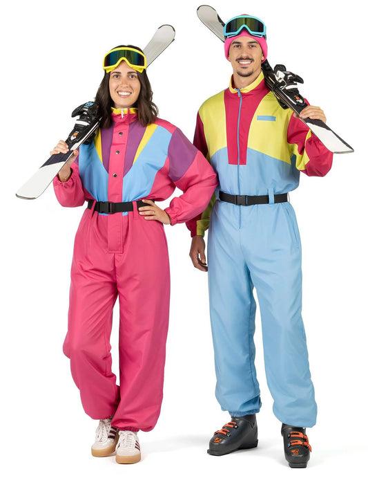 Disfarce de casal fatos de esqui vintage adulto