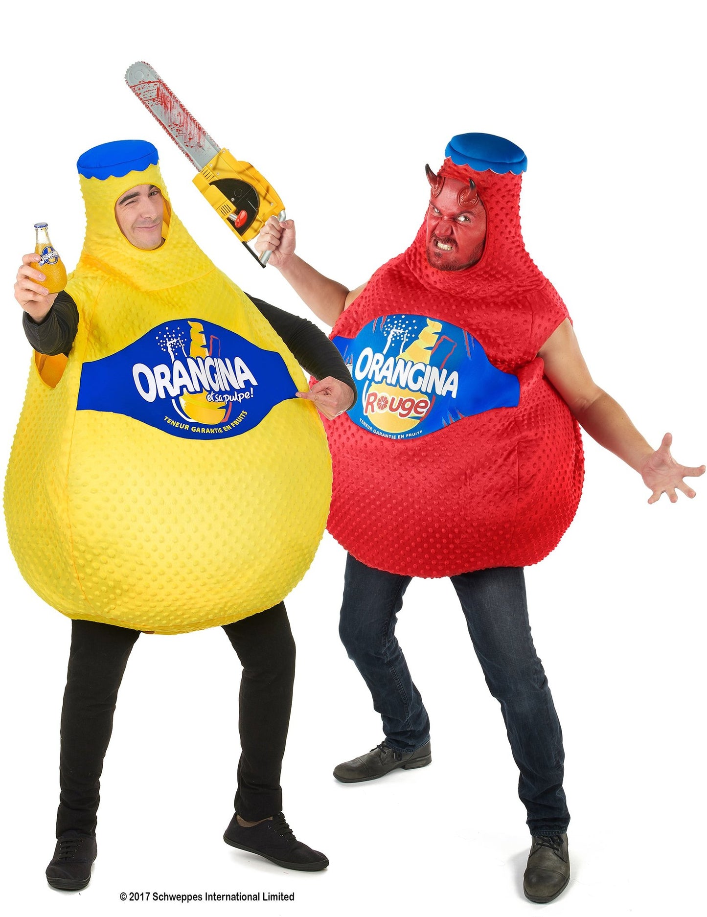 Disfarce de casal Garrafa Orangina™ adulto