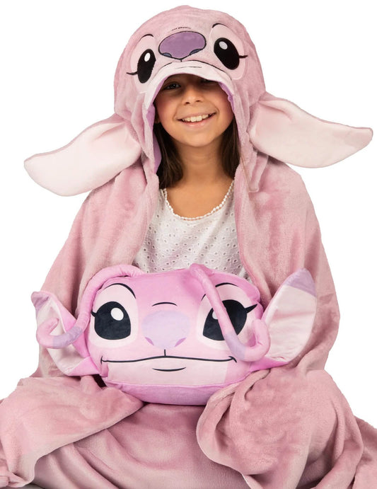 Conjunto de manta e travesseiro de lã Angel™