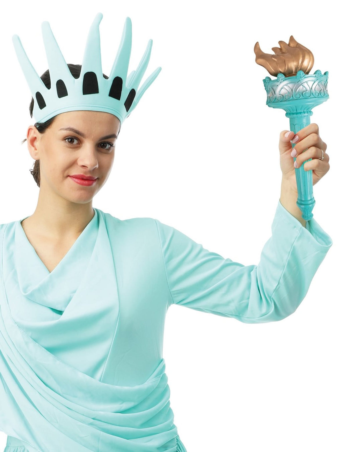 Posicionamento da tocha da Estátua da Liberdade