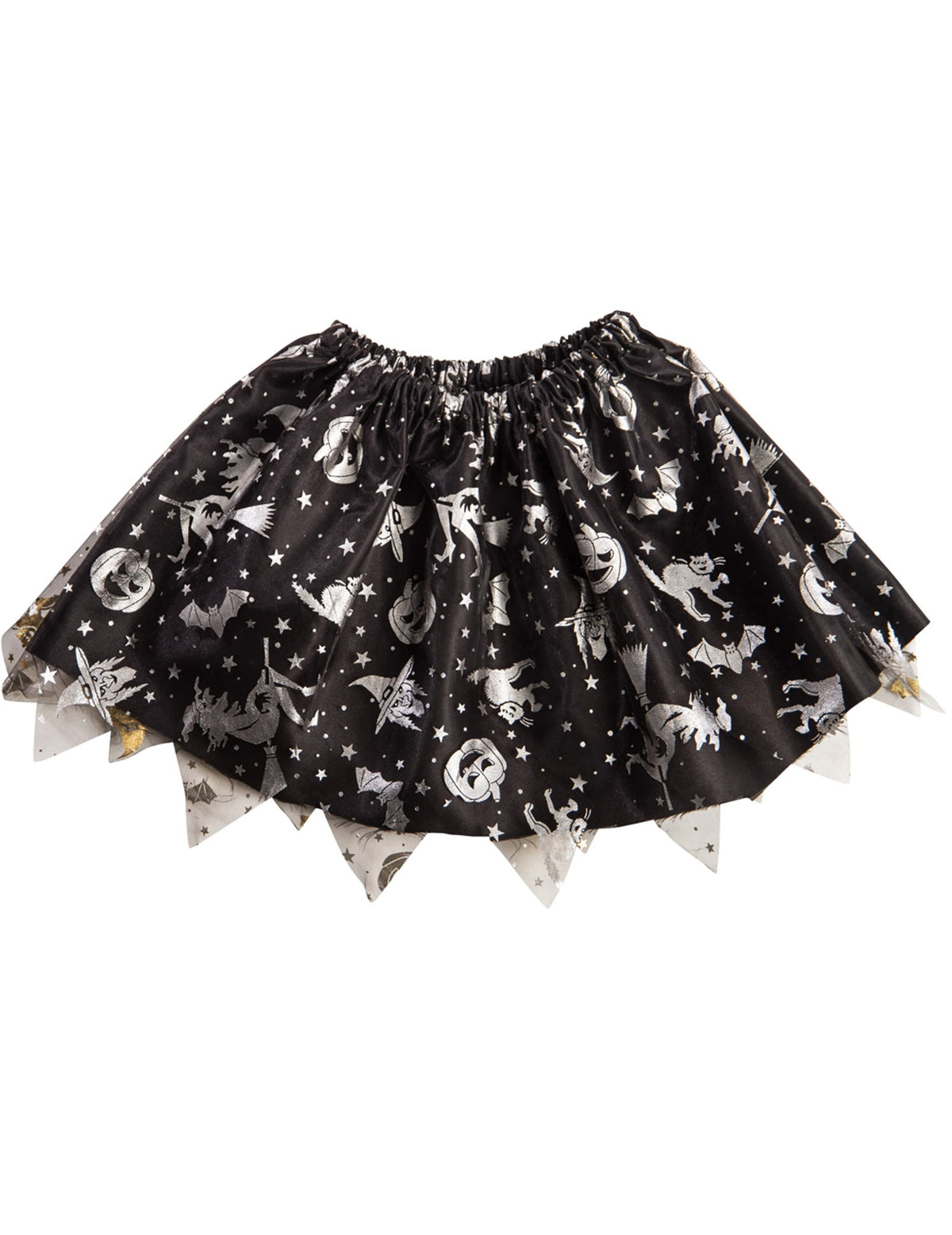 Vue de face du tutu Halloween pour fille