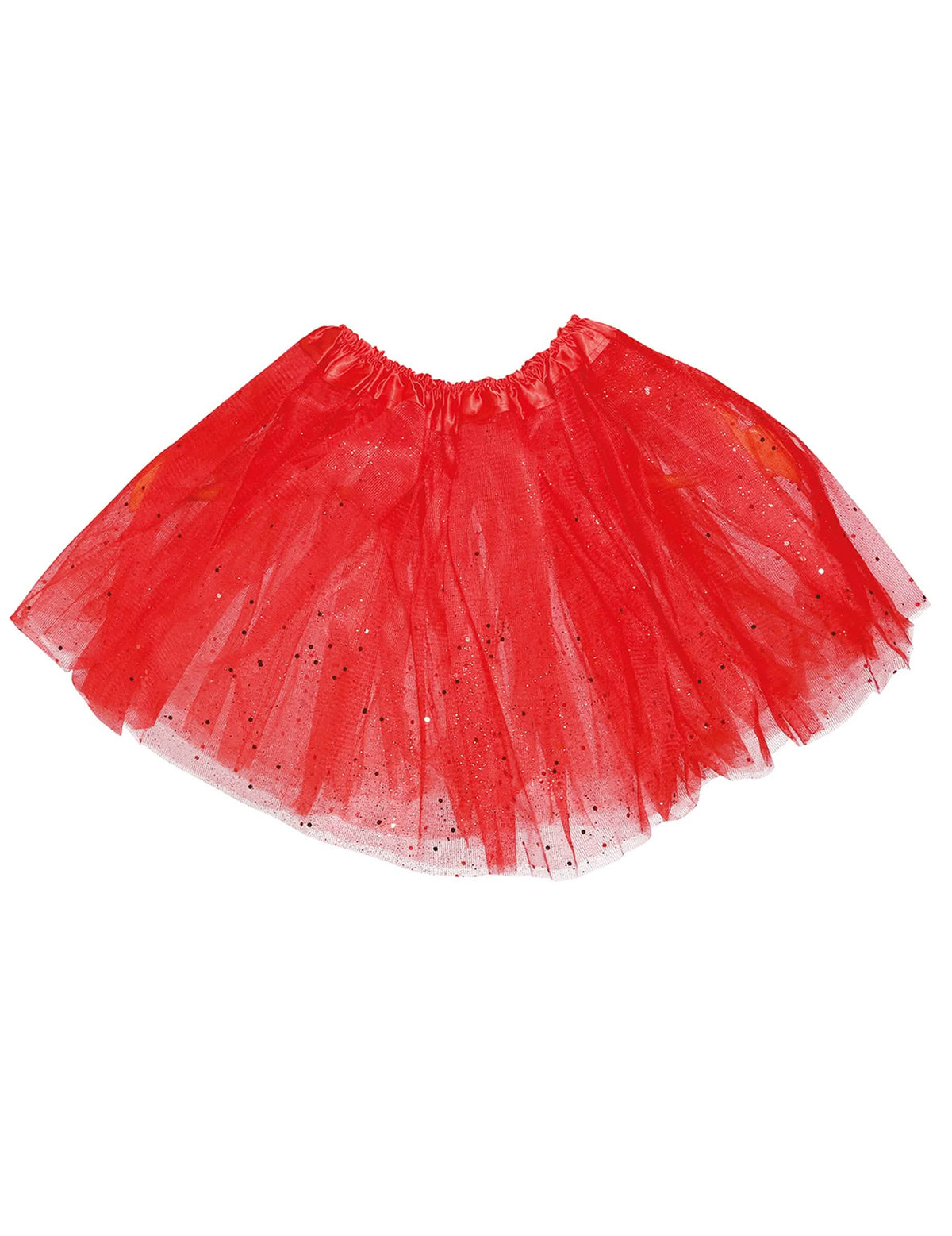Vista plana do tutu com lantejoulas para menina