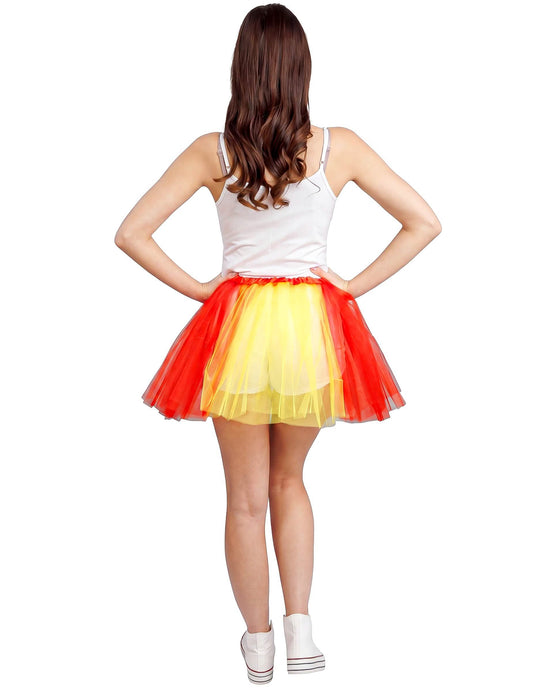 Tutu de adepto vermelho e amarelo Espanha 39 cm