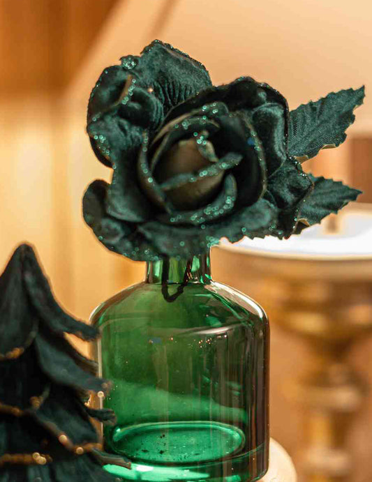 Vaso de vidro verde escuro 39 cl