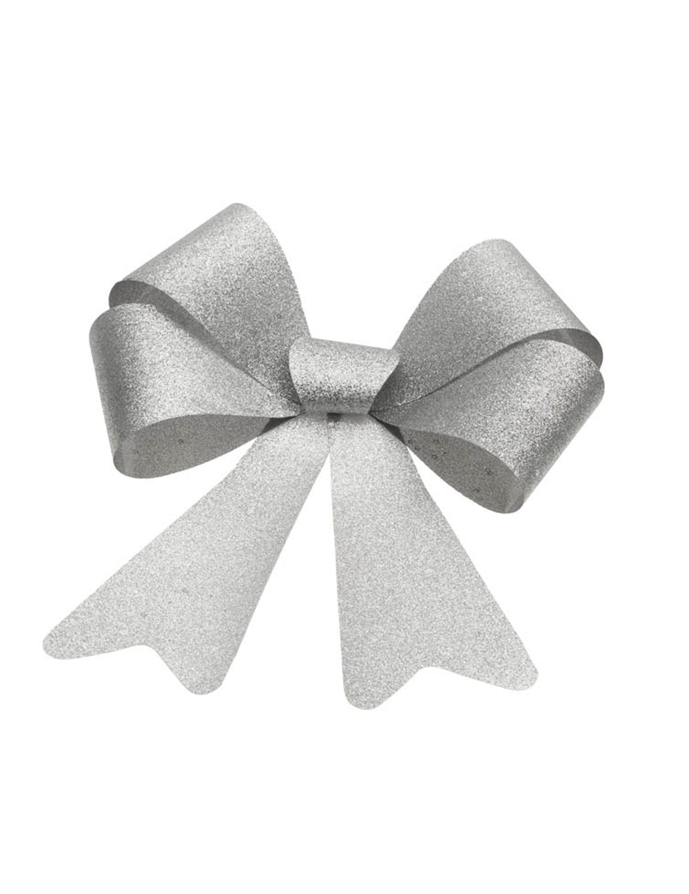 Nœud à paillettes pour décoration argent
