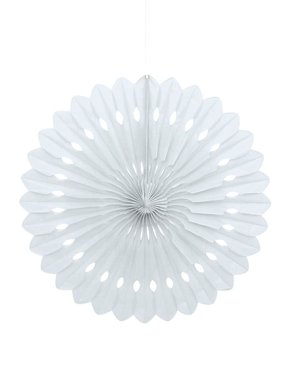 Roseta de papel para decoração branca alveolada
