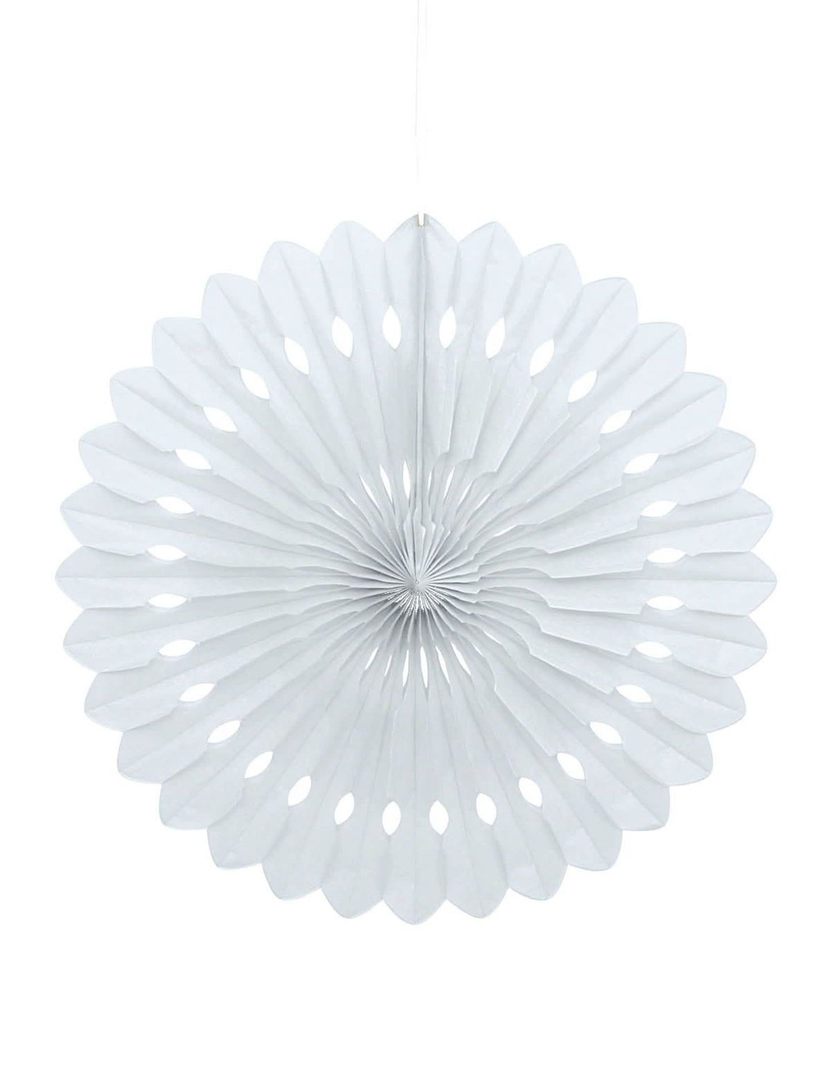 Roseta de papel para decoração branca alveolada