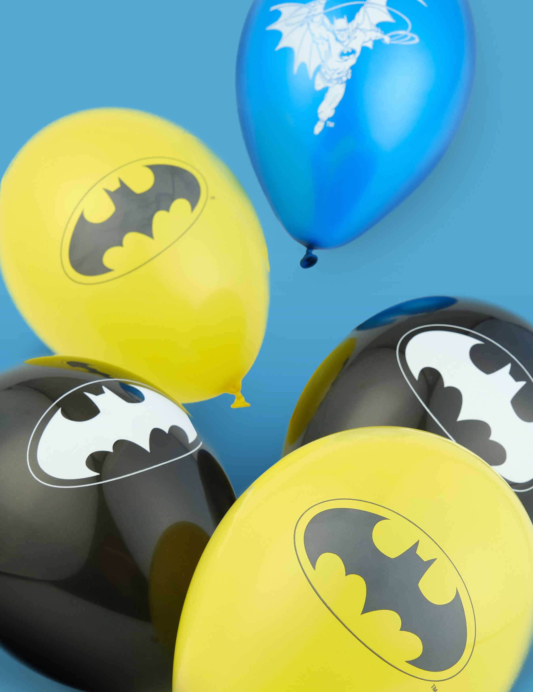 Vue d'ensemble des différents modèles des ballons latex Batman