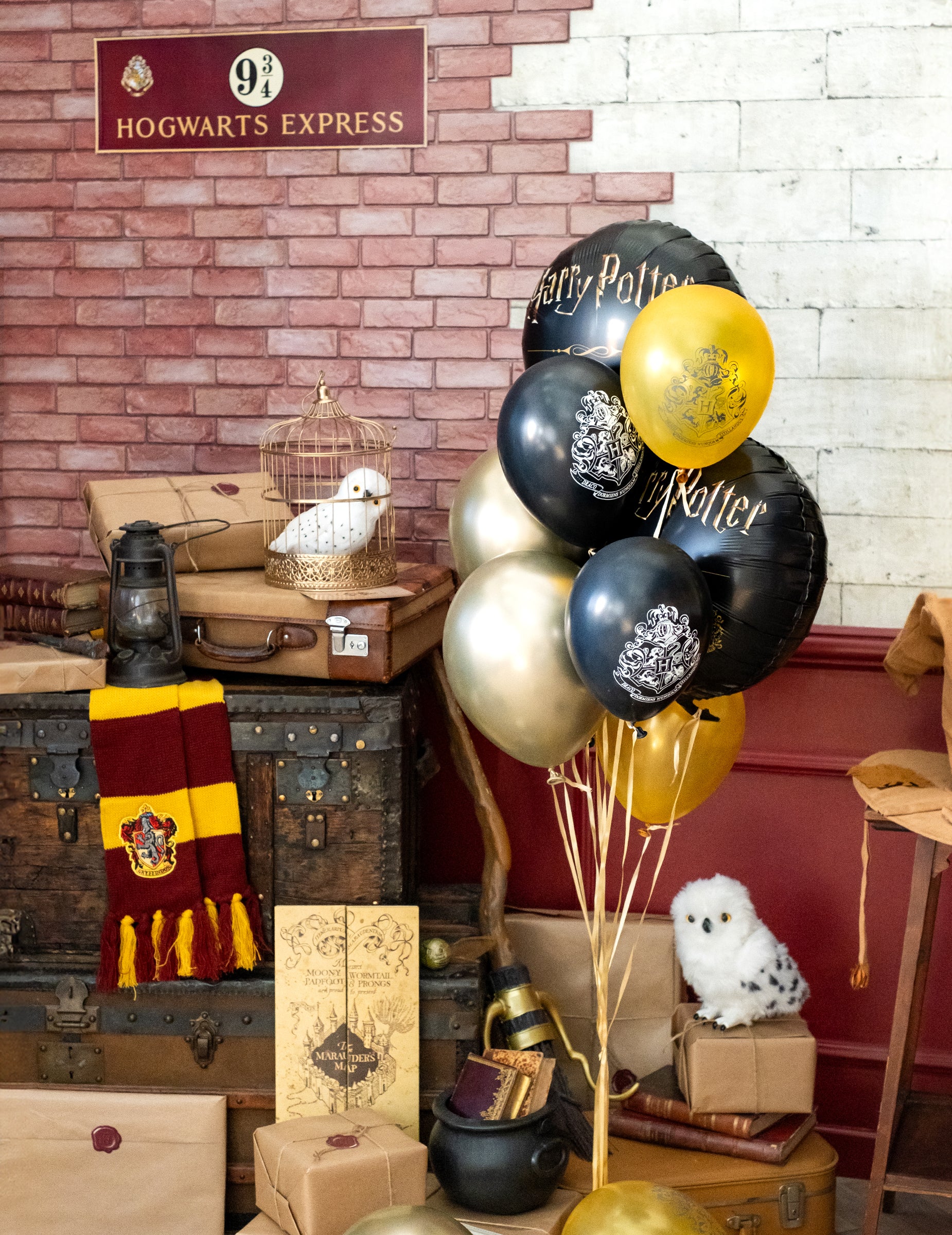 Décoration d'ambiance des 10 ballons latex Harry Potter