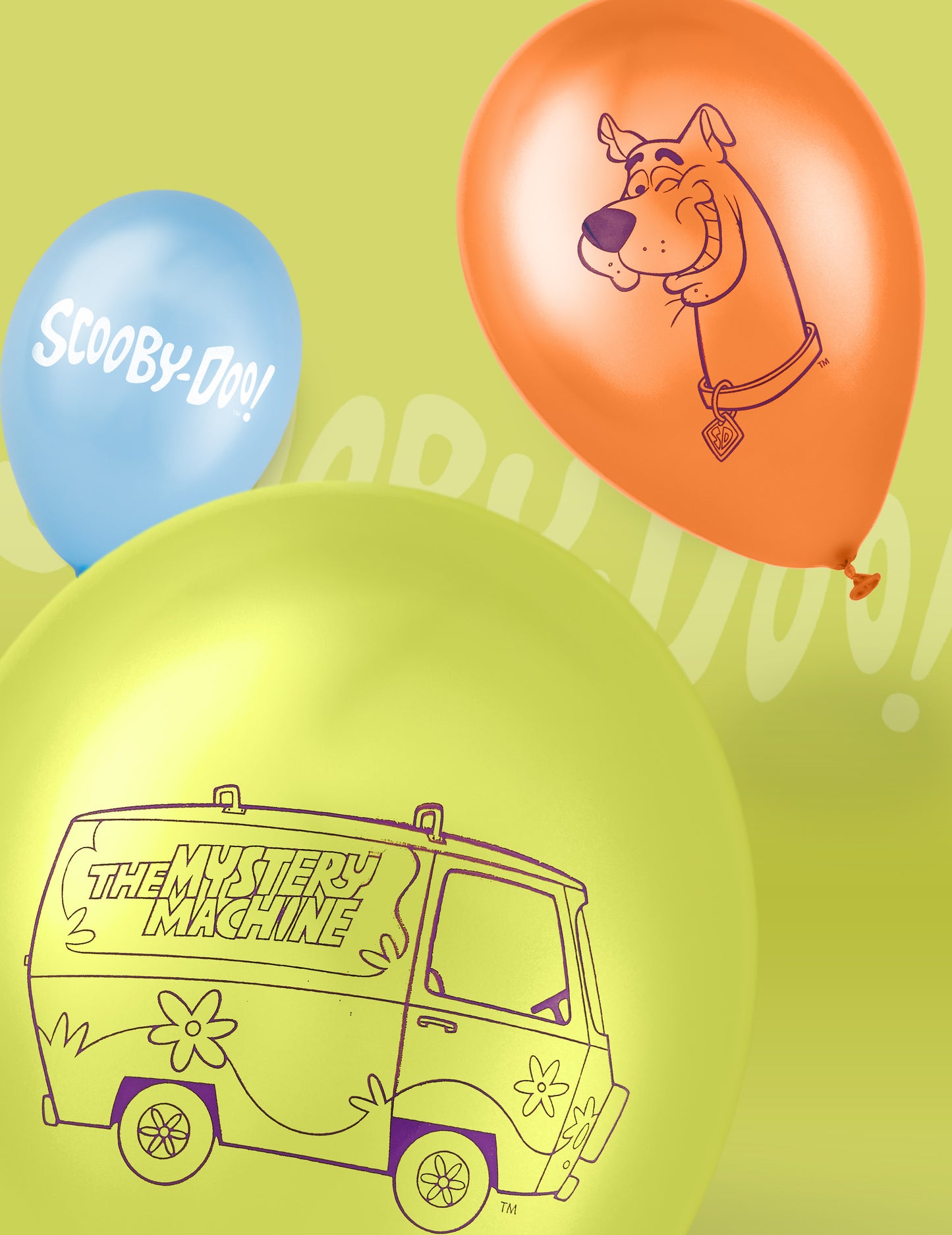 10 Ballons latex Scooby-Doo™ 25 x 32 cm