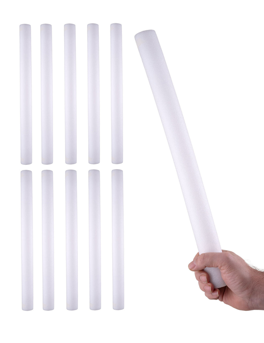 Lot de 10 unités du bâton lumineux LED en mousse pour fête multicolore