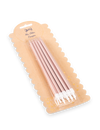 10 bougies géantes d'anniversaire rose gold effet métallique