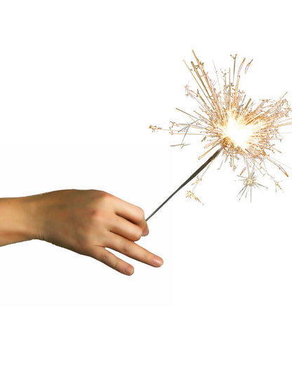 Cierges magiques pour fête argentés lot de 10