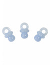 Décorations de table motif tétine pour baptême bleu
