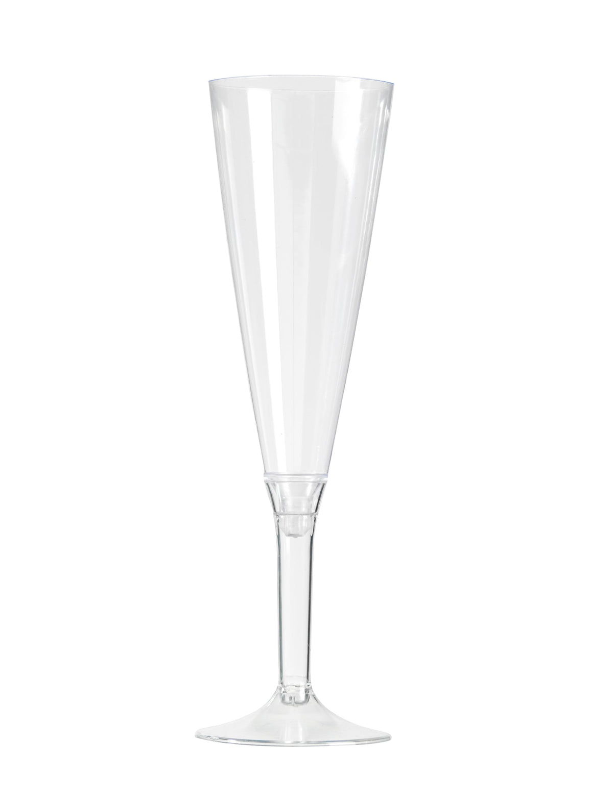 Flûte à champagne pied cristal pour fête transparente