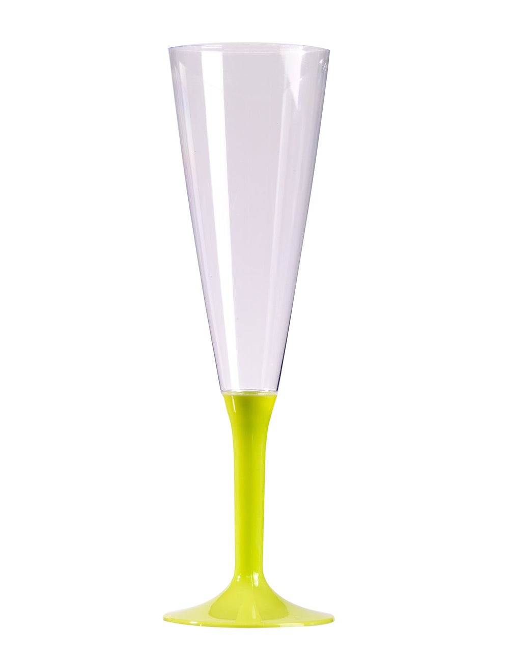 Flûte à champagne pour anniversaire avec pied vert anis