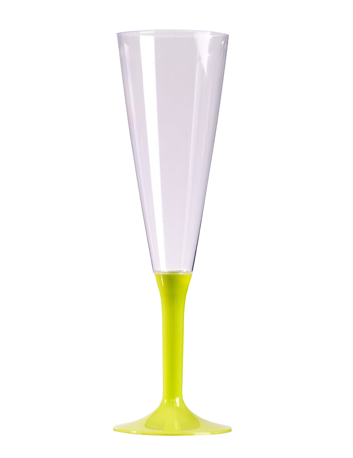 Flûte à champagne pour anniversaire avec pied vert anis