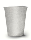 Gobelets américains scintillants pour fête argent en carton recyclable
