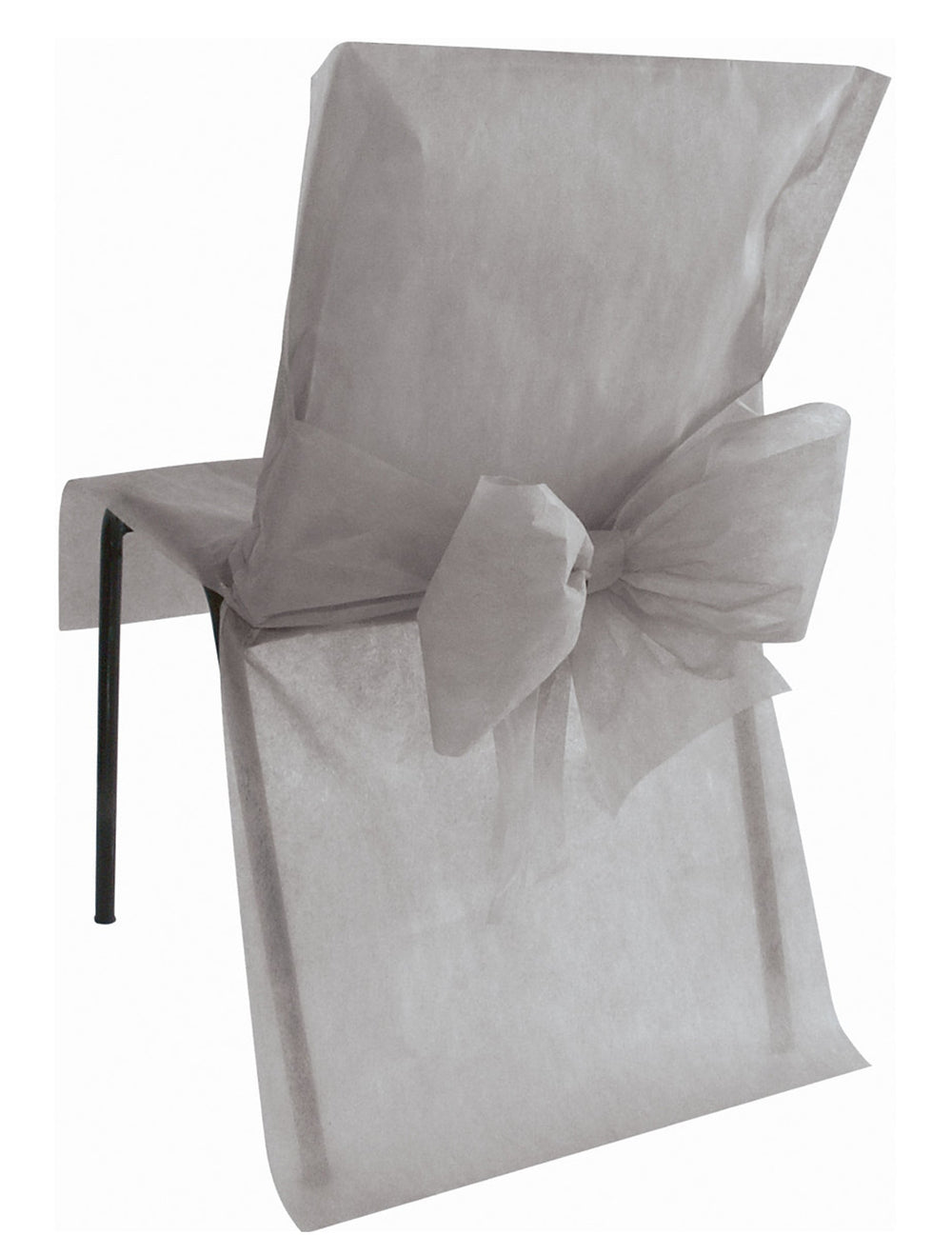 Housse de chaise premium grise en intissé