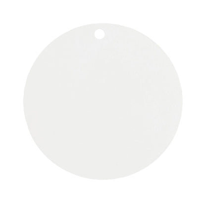 Détail du marque-place rond en carton mariage pour invités