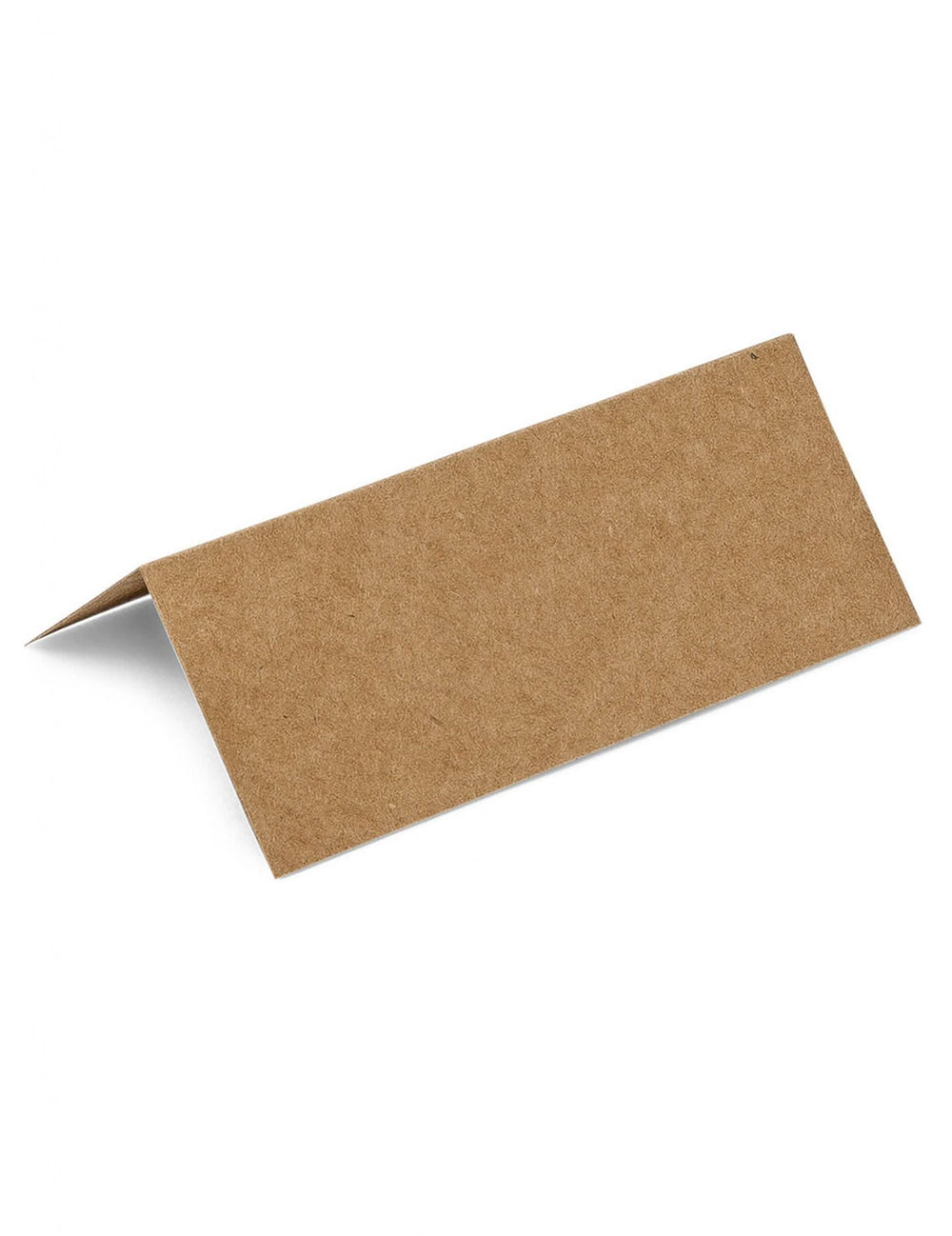 Marcador de lugar em kraft para casamento castanho natural