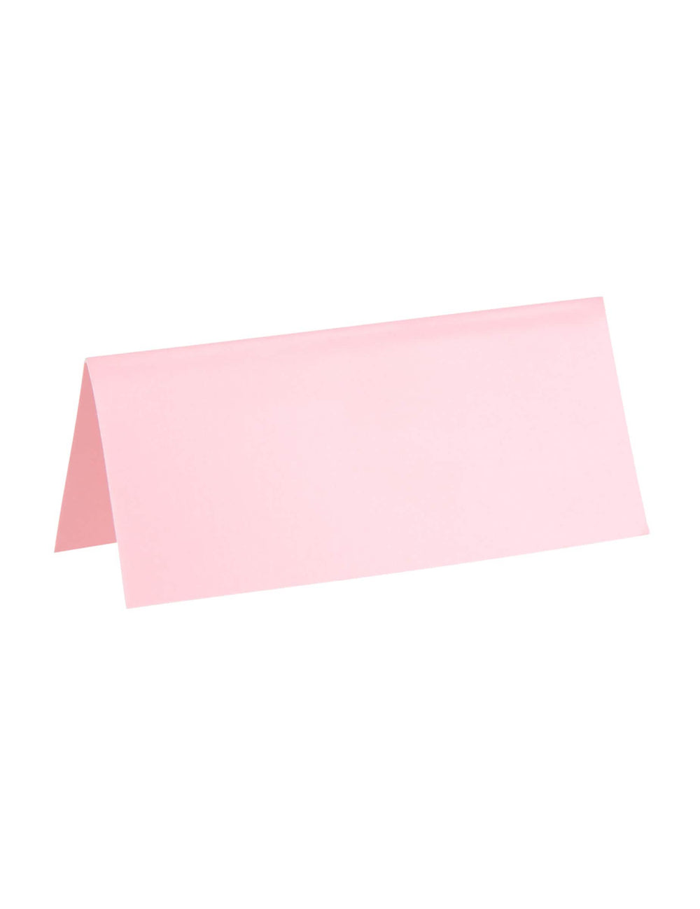 Marcação de mesa retangular para festa cor de rosa claro em cartão
