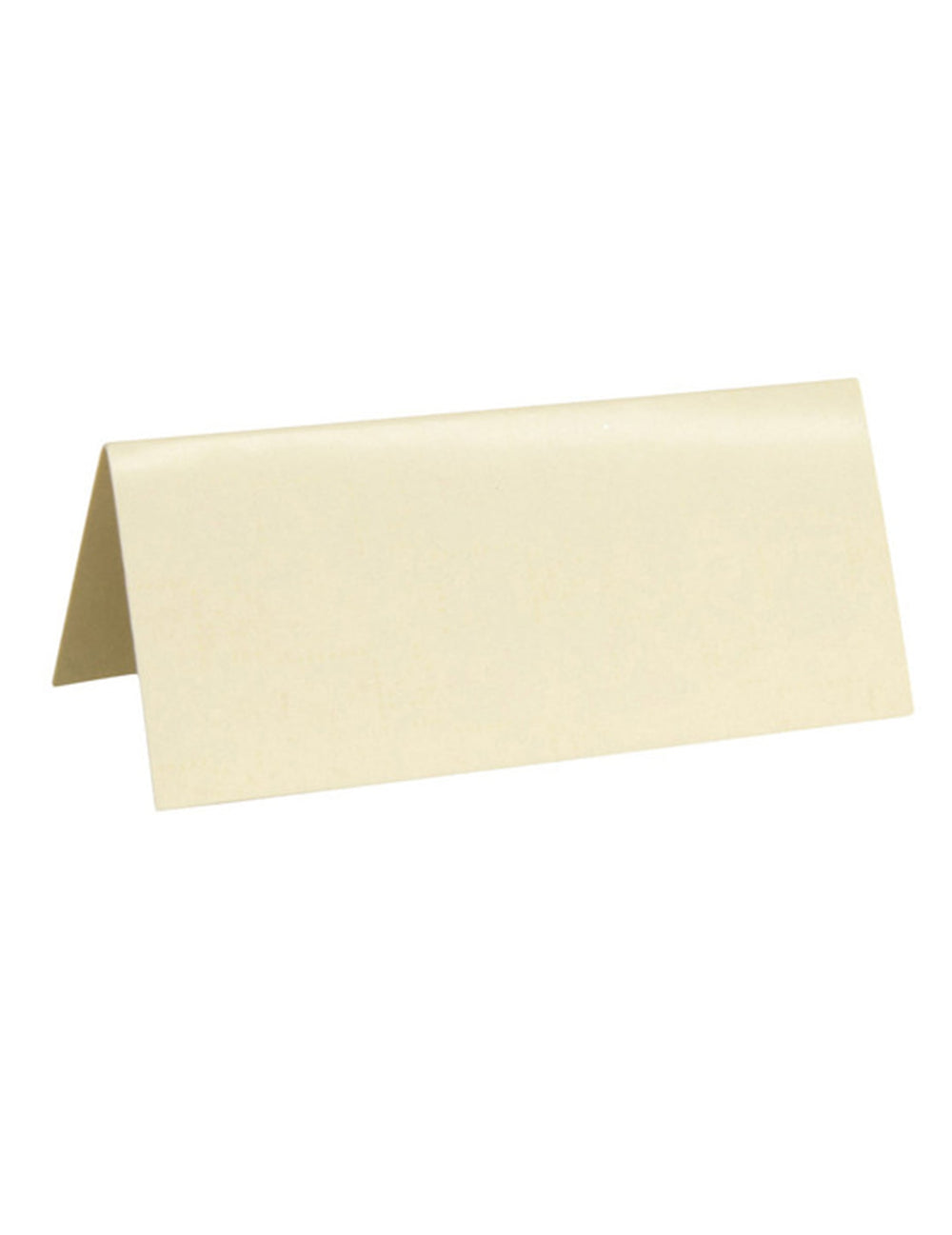 10 marque-places rectangulaires pour mariage ivoires en carton
