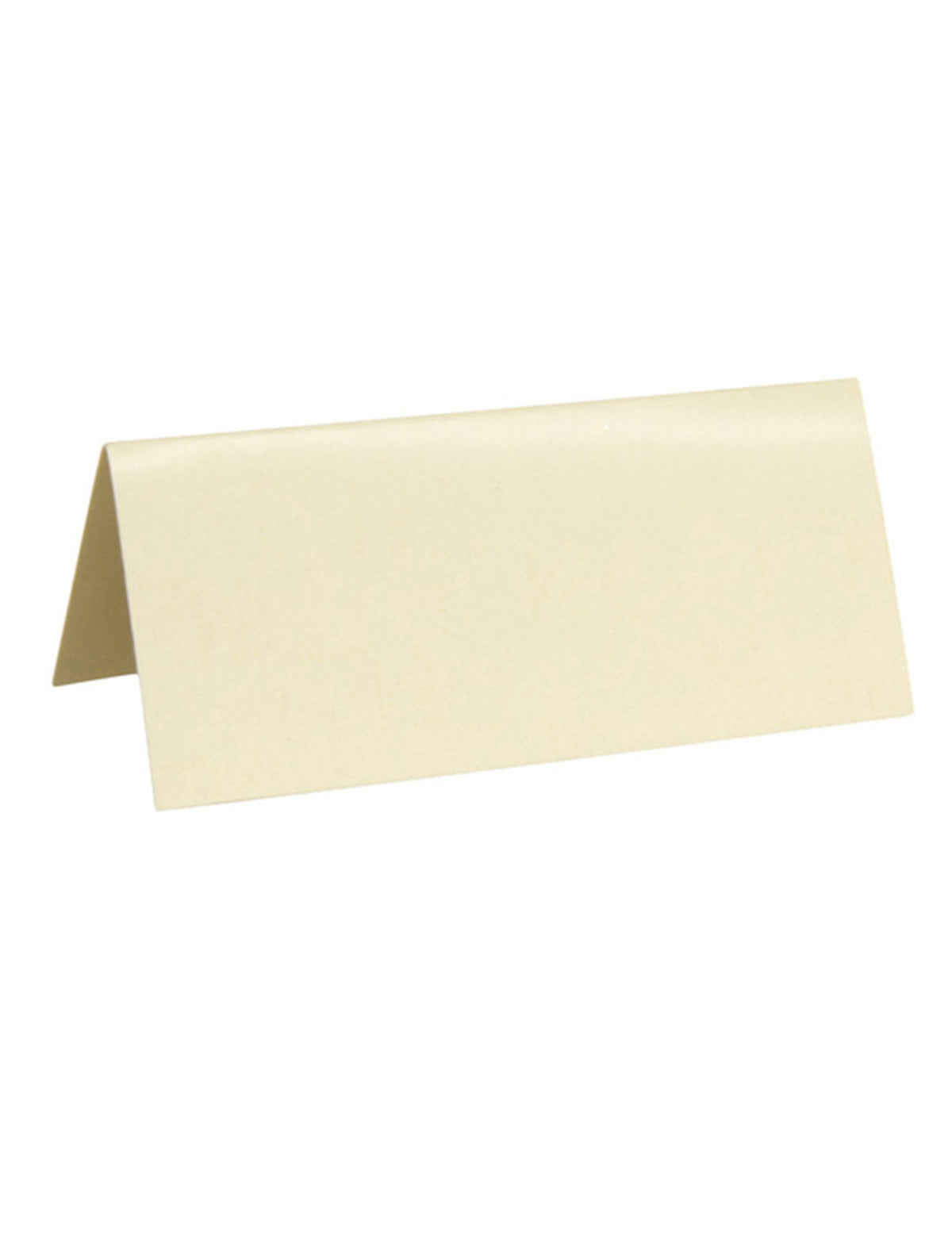 10 marque-places rectangulaires pour mariage ivoires en carton