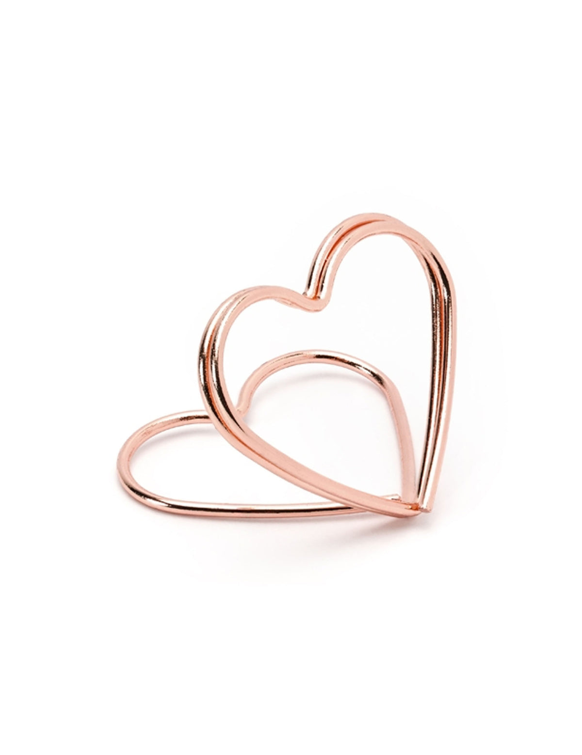 Marque-place cœur pour décoration de table rose gold