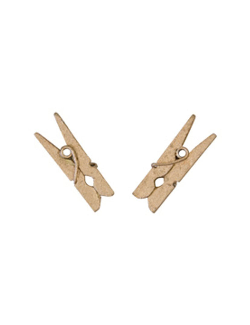 Mini pinces à linge en bois pour décoration rose gold