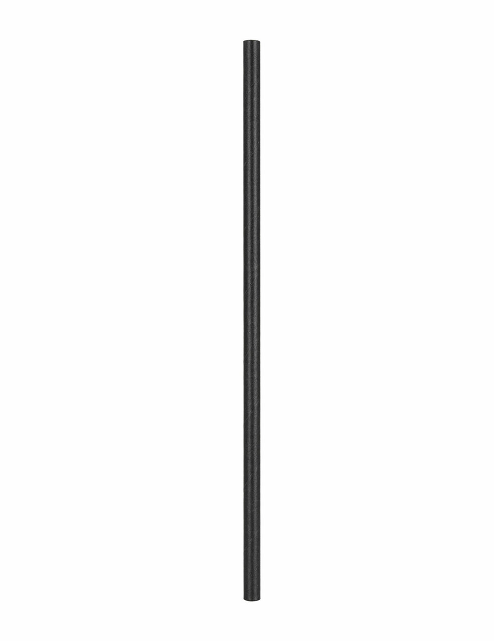 Gros plan sur une paille des pailles en carton Pirate noires