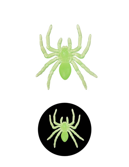 10 pequenas aranhas fosforescentes