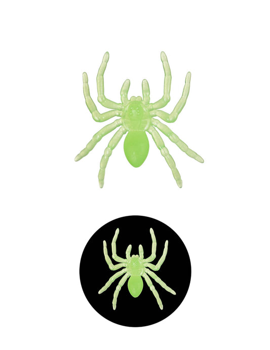 10 pequenas aranhas fosforescentes