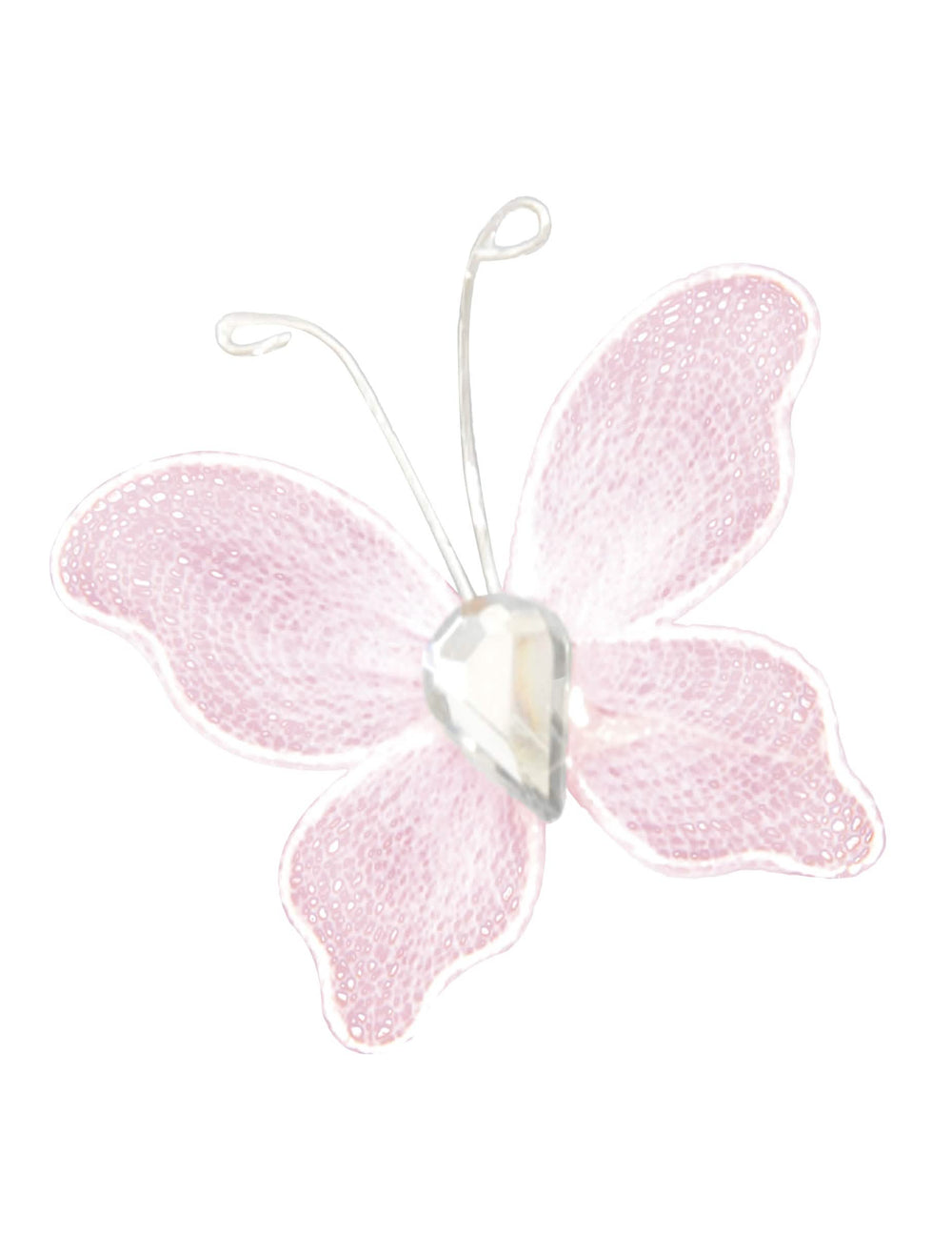 borboletas decorativas para casamento e baptismo cor de rosa com strass