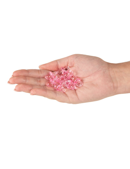 10 tétines plexiglas rose 2,5 cm pour décoration