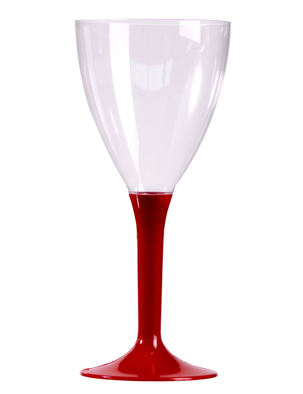 Verres à vin transparents avec pied bordeaux