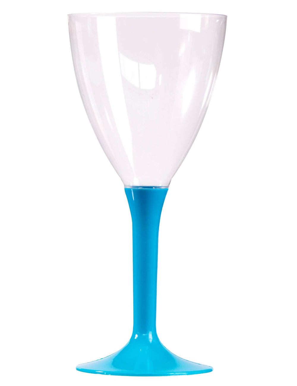 Copo de vinho para festa com pé turquesa