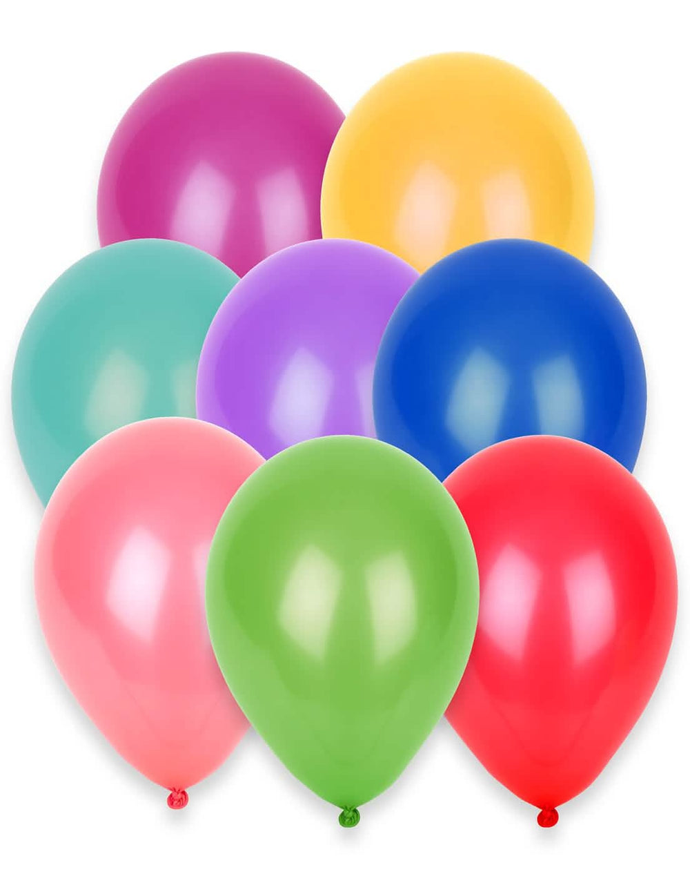 balões multicolores para festa lote de 100 às cores vivas