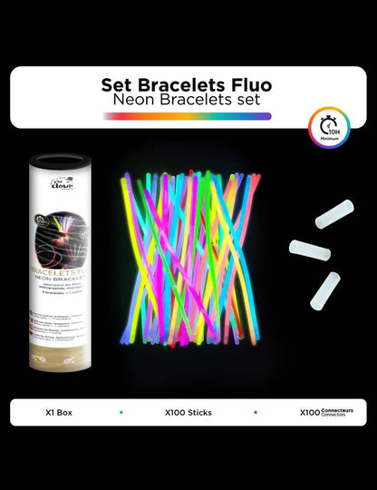 100Pulseiras fosforescentes